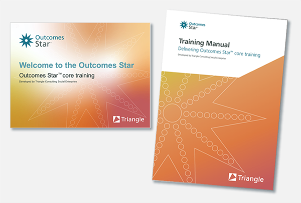 The cover of the Outcomes Star core course training presentation & training manual 2023
