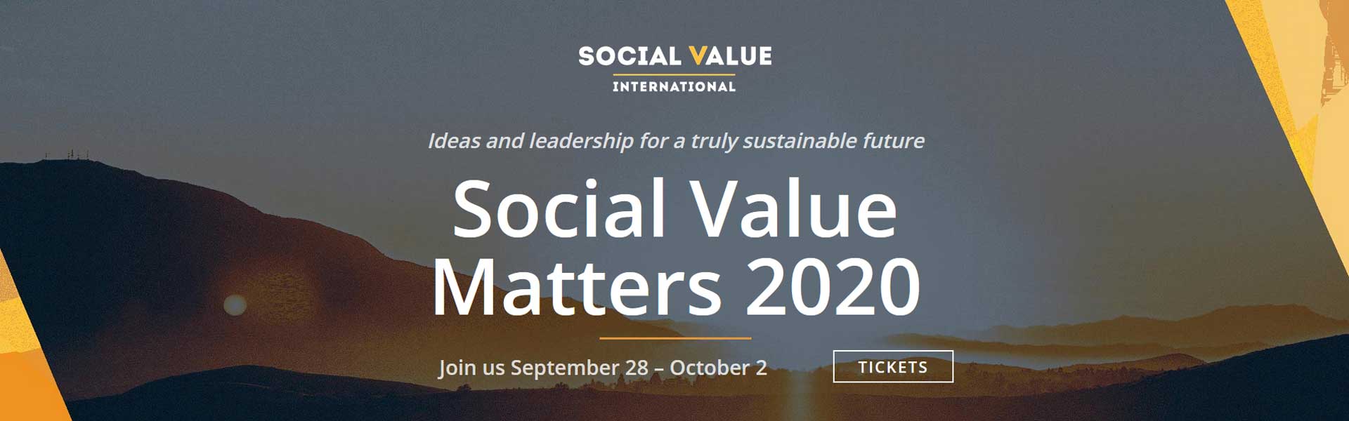 Social value Matters conference banner